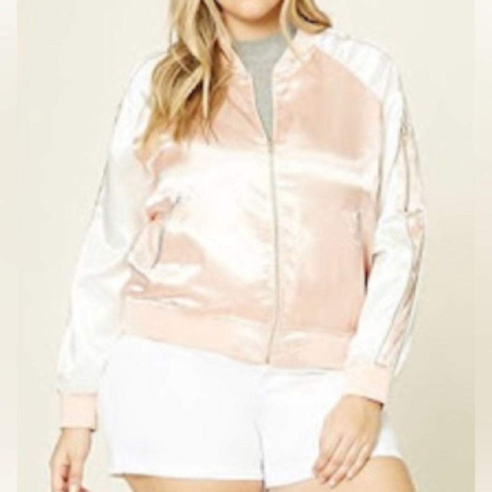 Plus Size Varsity Jacket